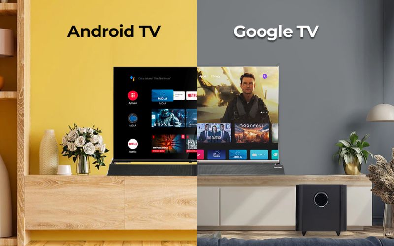 Giao diện khác nhau giữa Google TV và Android TV