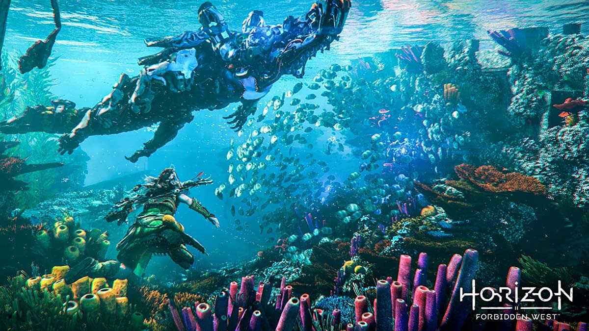 Horizon Forbidden West đưa bạn khám phá thế giới dưới nước đầy bí ẩn