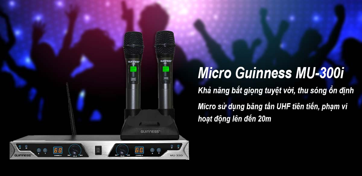 Micro có khả năng thu âm, bắt sóng ổn định và chống hú tuyệt vời