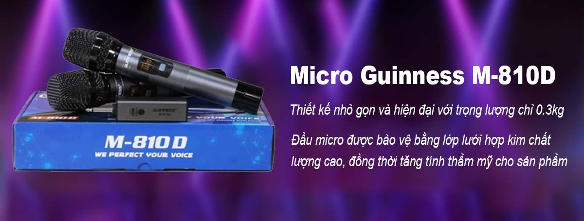 Micro Guinness M-810D có thiết kế nhỏ gọn, dễ dàng cầm nắm