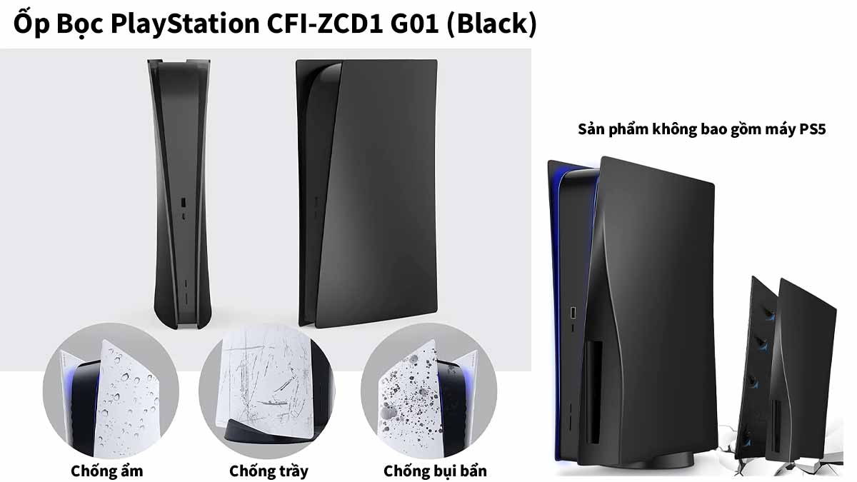 Ốp bọc PlayStation CFI-ZCD1 G01 (Black) có nhiều công năng tuyệt vời