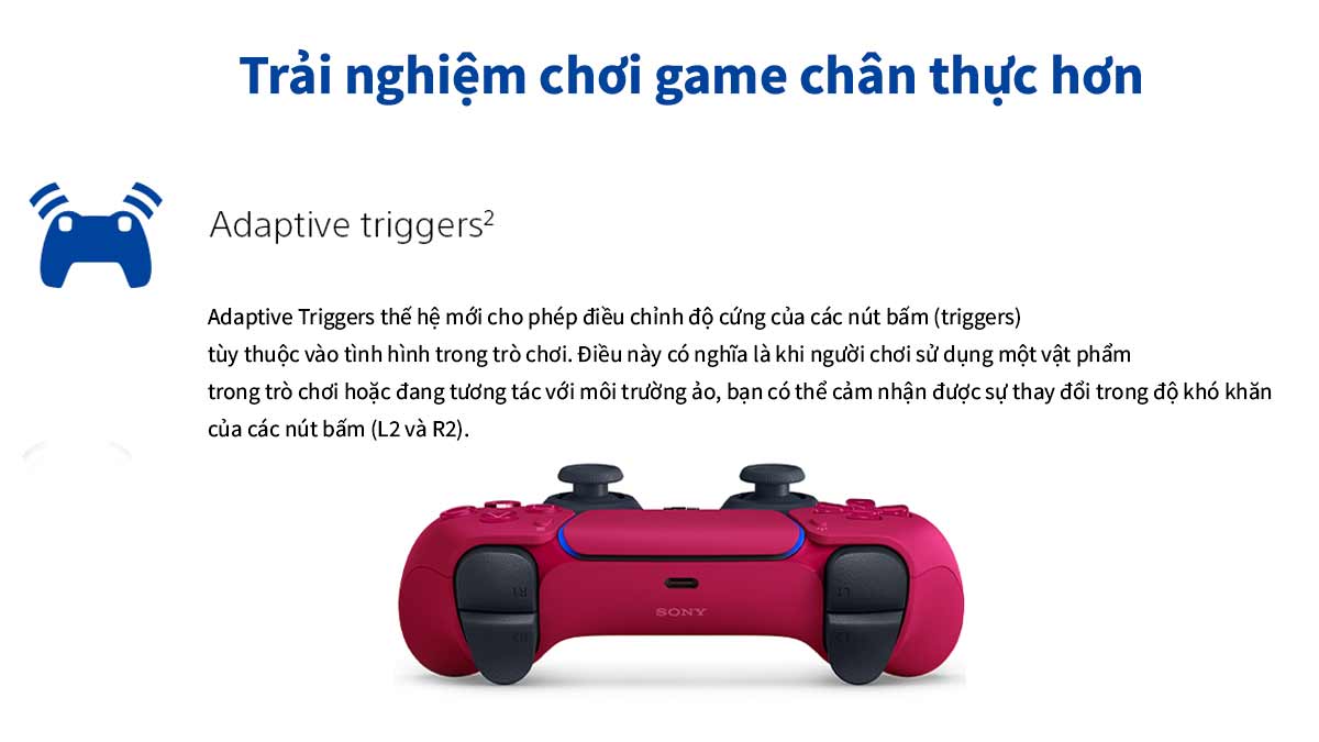 Adaptive Triggers giúp người dùng trải nghiệm chơi game chân thực hơn