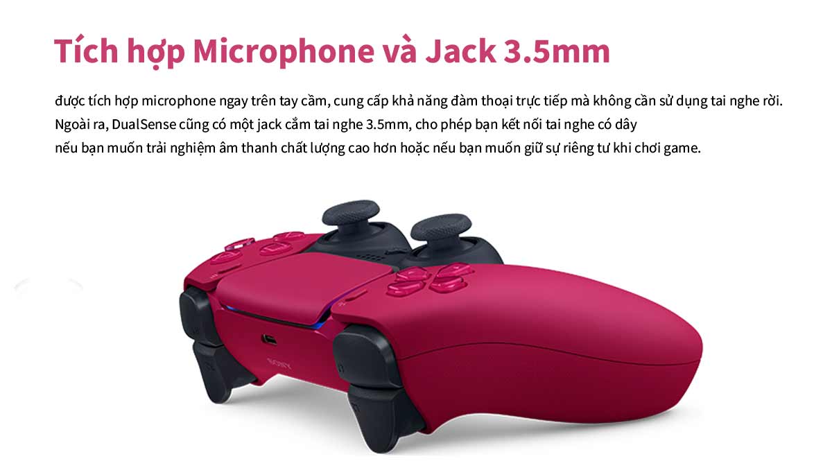 Sản phẩm được tích hợp Microphone và Jack 3.5mm tiện lợi