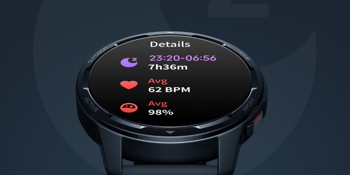 Xiaomi Watch S1 Active theo dõi giấc ngủ qua các giai đoạn 