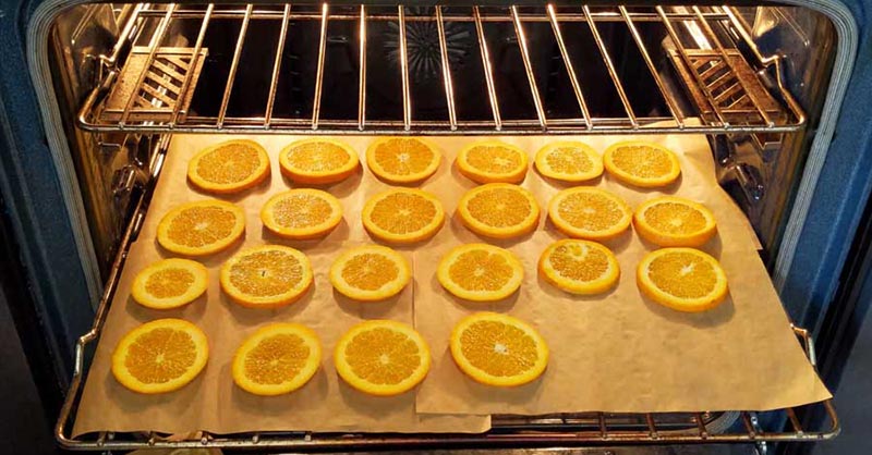 Cách làm cam sấy khô bằng lò nướng 