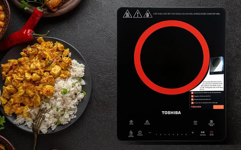 Bếp từ đơn Toshiba IC-20S2PV giúp chế biến thức ăn dễ dàng