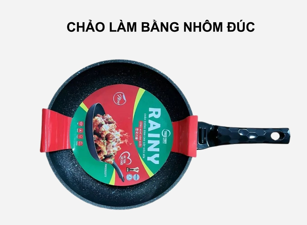 Chảo Rainy Diamond RNDT24TT làm bằng nhôm đúc