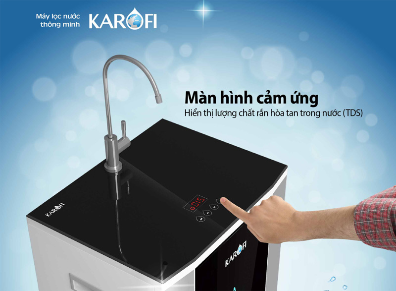Màn hình cảm ứng thông minh máy lọc nước Karofi