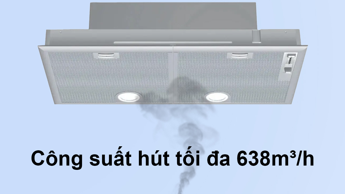 Máy hút mùi âm tủ Bosch DHL755BL công suất 638m³/h