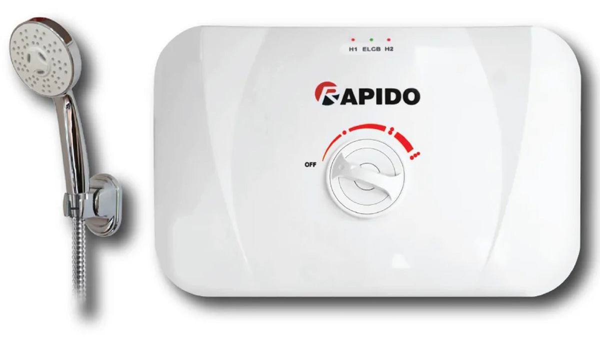 Rapido Multi 4.5-TE trang bị vòi sen làm bằng nhựa mạ Crom sang trọng