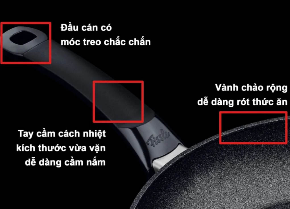 Tay cầm của chảo Fissler Levital Classic 28cm - Đức 