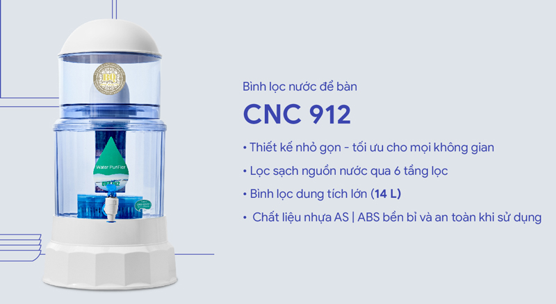 Bình lọc nước CNC CNC912