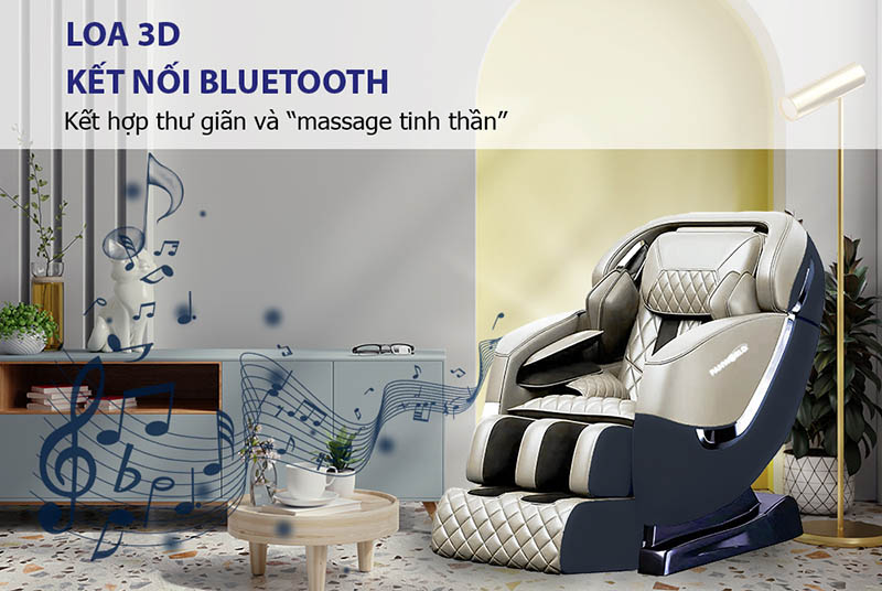 Ghế massage có loa 3D kết nối Bluetooth