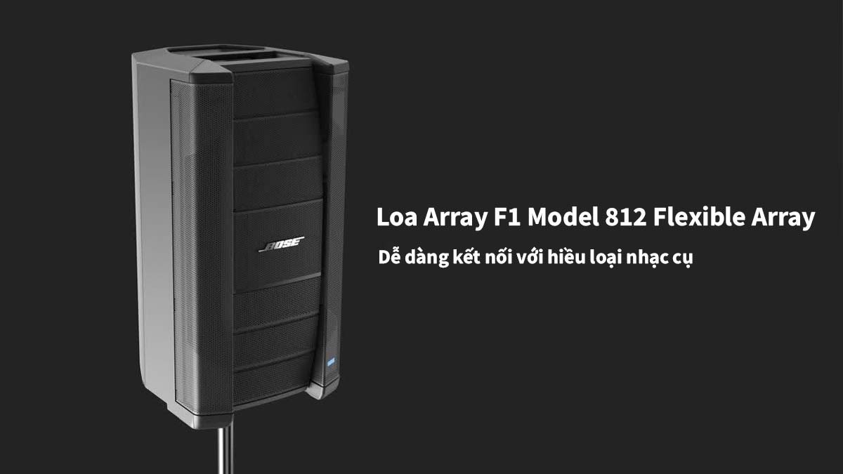 Loa Array F1 Model 812 hỗ trợ người dùng với nhiều phương thức kết nối 