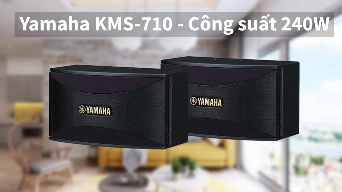 Loa karaoke KMS-710 BLACK //G sở hữu công suất lớn, chất âm sâu lắng