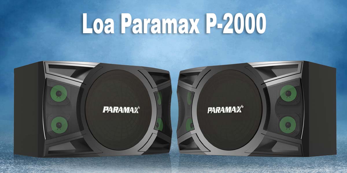 Loa Paramax P-2000 có thiết kế trẻ trung, mạnh mẽ và thời thượng