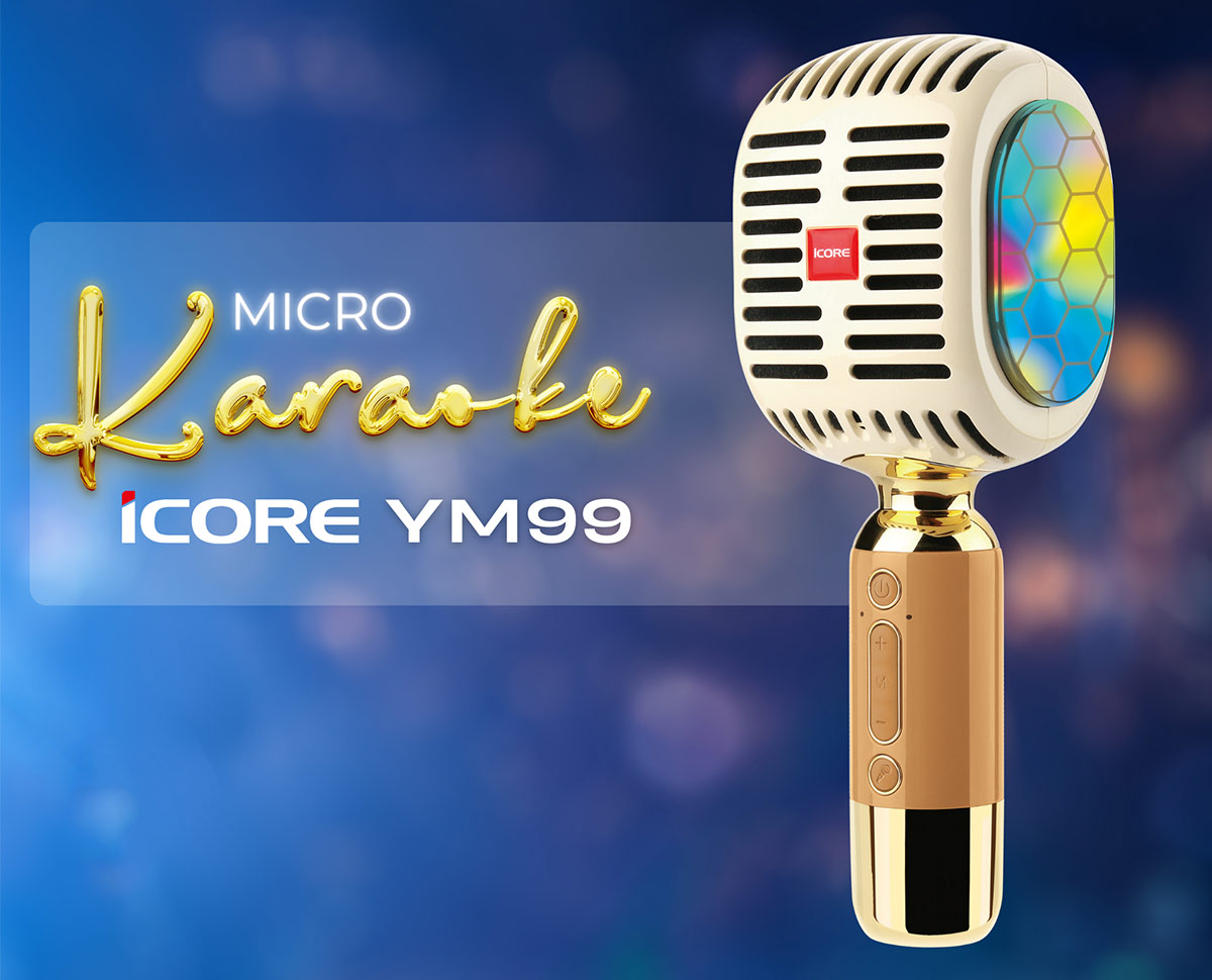 Micro Karaoke Kèm Loa Bluetooth iCore YM99