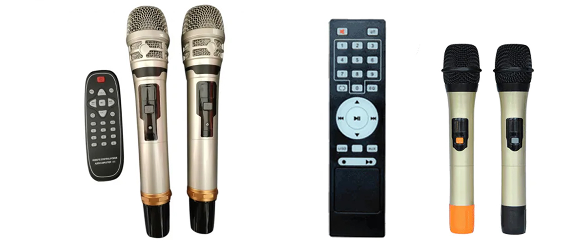 Loa kéo BN Audio thường đi kèm remote và micro không dây