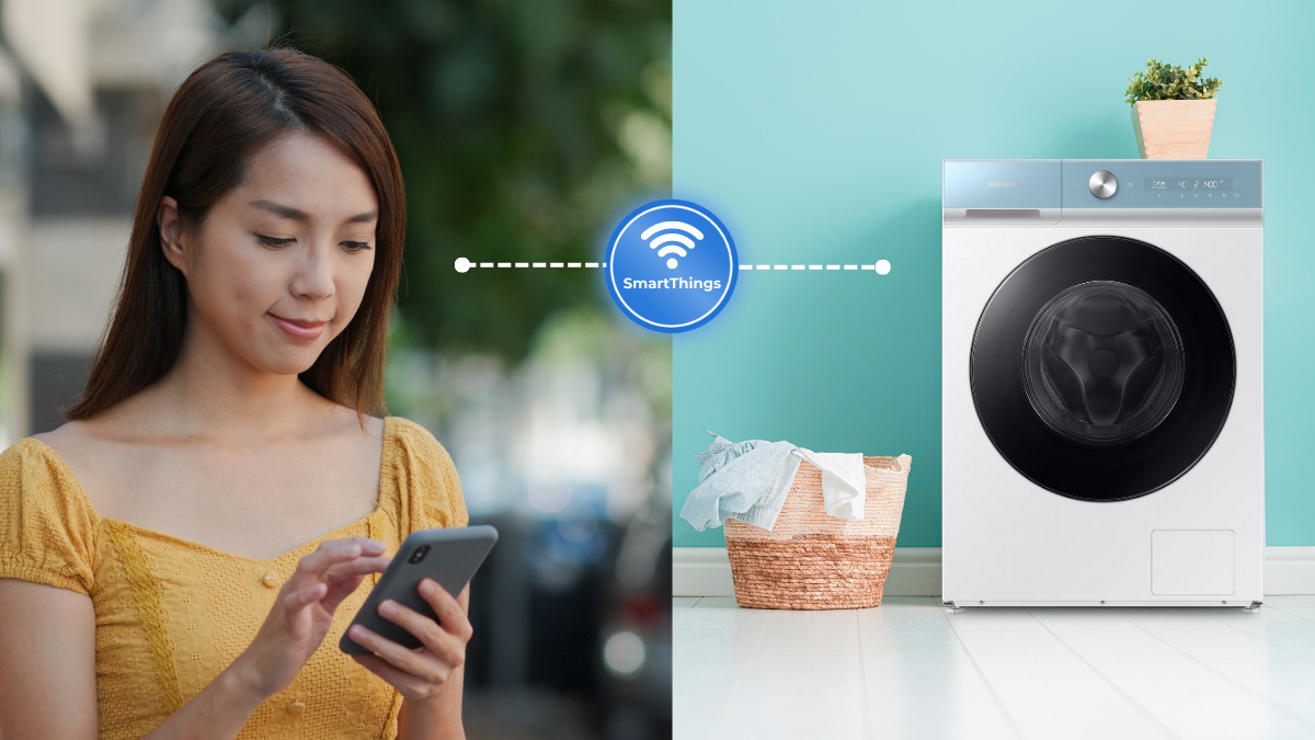 Điều khiển máy giặt Samsung từ xa qua ứng dụng SmartThings