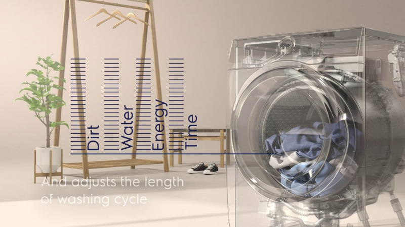 Cảm biến SensorWash trên máy giặt Electrolux hỗ trợ làm sạch quần áo tốt hơn