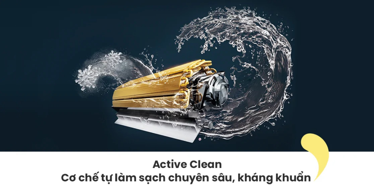 Chế độ tự động vệ sinh dàn lạnh tiện lợi Active Clean