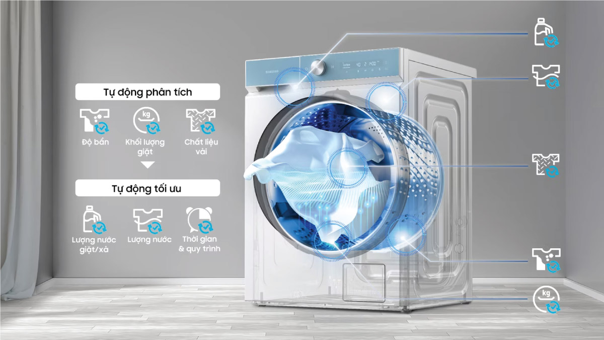 Công nghệ AI Wash giúp làm sạch quần áo hiệu quả và tiết kiệm hơn