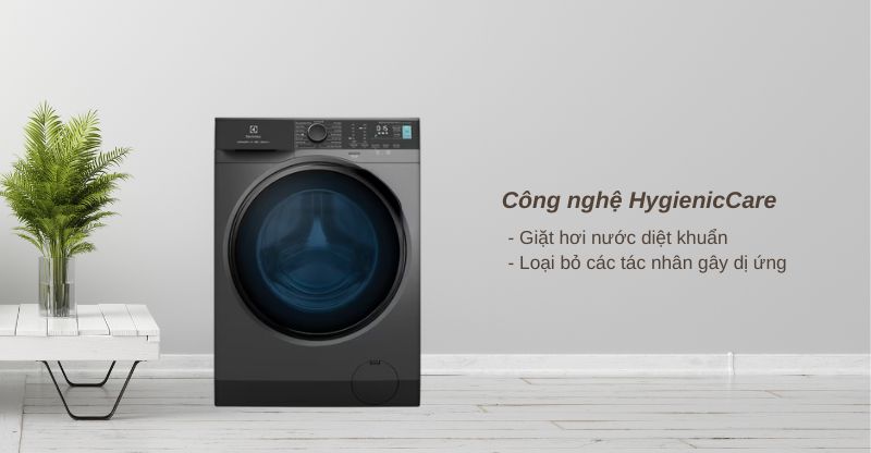 Công nghệ giặt hơi nước HygienicCare diệt khuẩn
