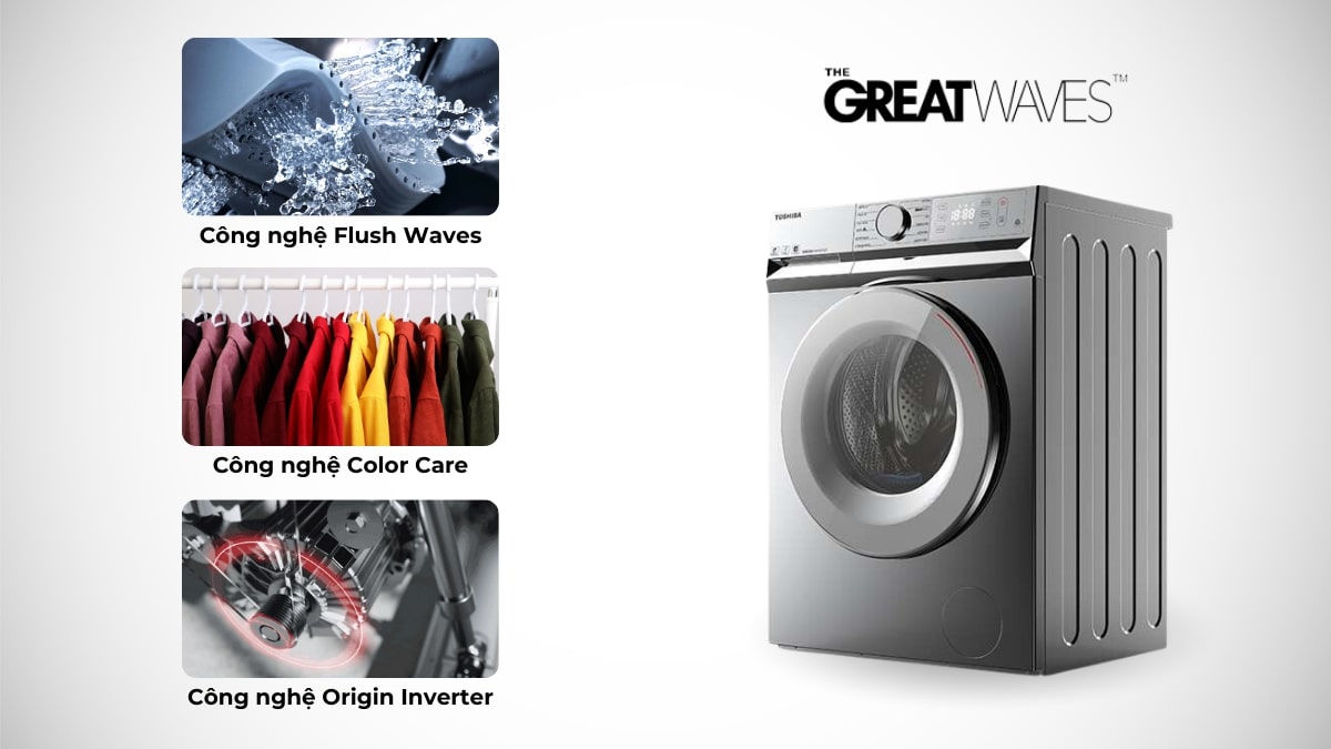Công nghệ Greatwaves giúp làm sạch và bảo vệ quần áo tốt hơn