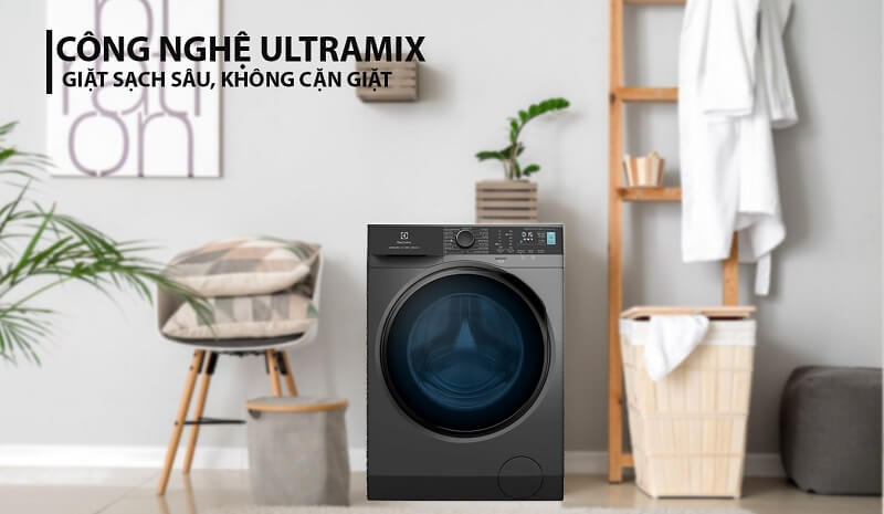 Công nghệ UltraMix hòa tan chất giặt hoàn toàn 