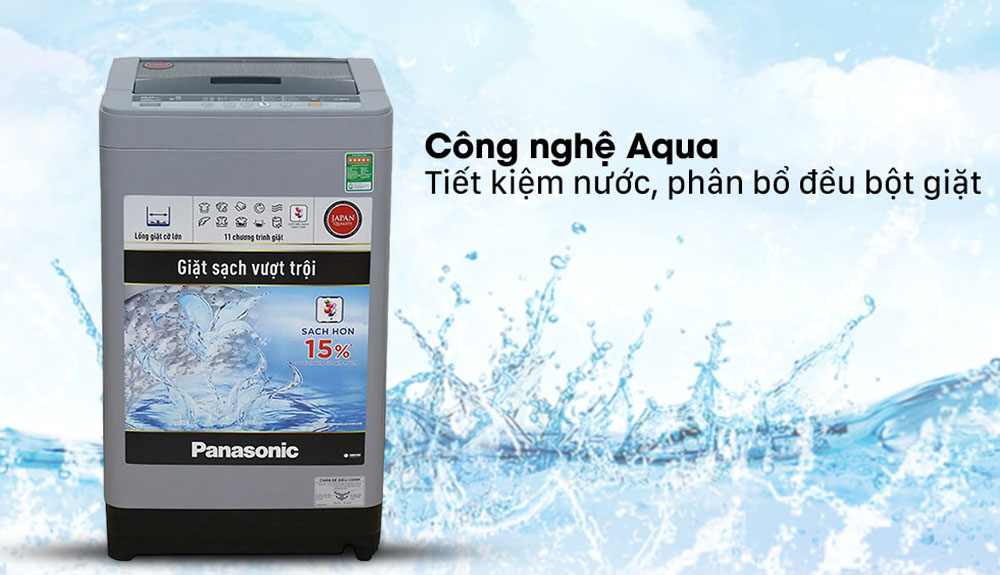 Công nghệ vắt xả Aqua của Máy Giặt Panasonic 9.0 Kg NA-F90VS9DRV