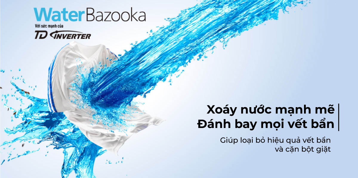 Công nghệ Water Bazooka tạo ra xoáy nước mạnh mẽ