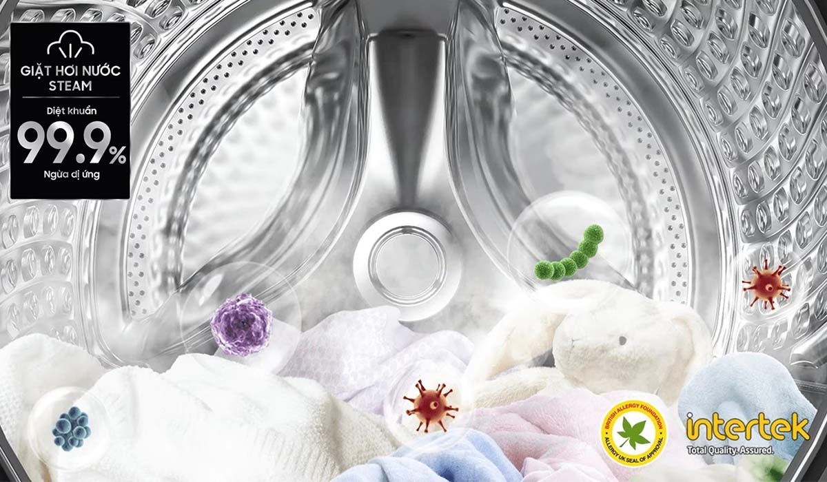 Giặt hơi nước diệt khuẩn Hygiene Steam loại bỏ cặn bẩn, vi khuẩn