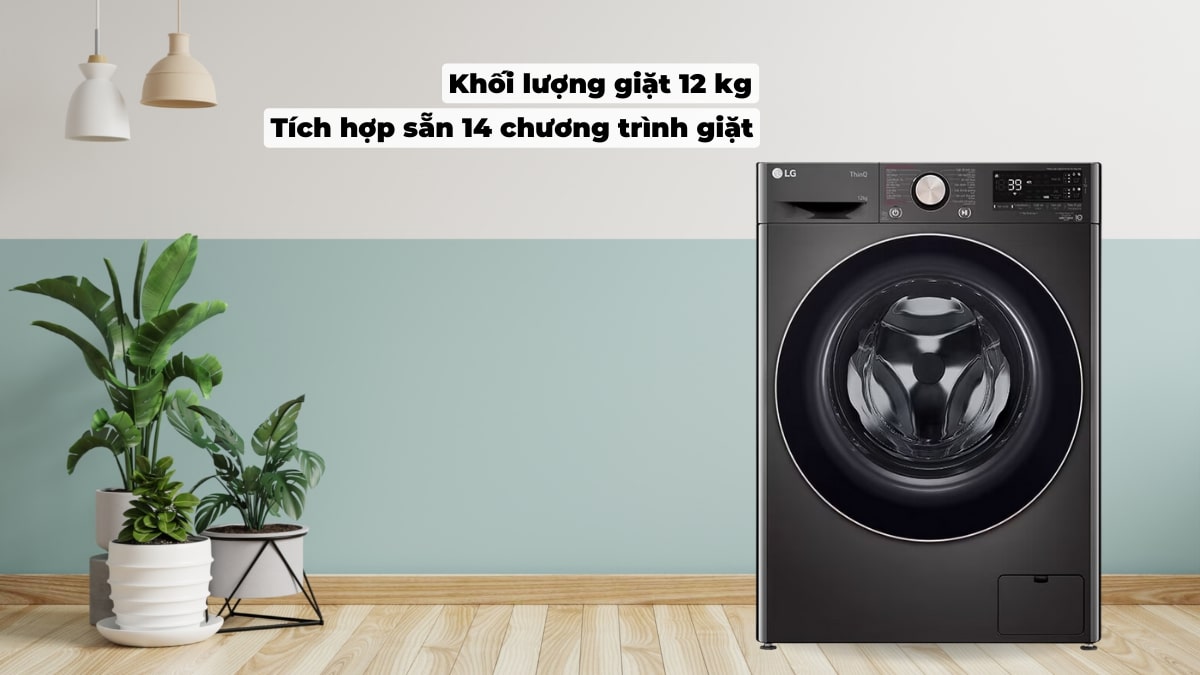 Máy có khối lượng giặt lớn và chương trình giặt đa dạng