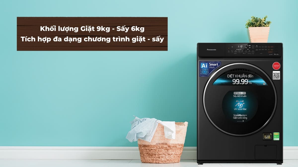Máy được tích hợp đa dạng chương trình giặt - sấy