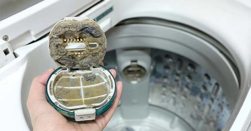 Kiểm tra và làm sạch bộ lọc máy giặt định kỳ