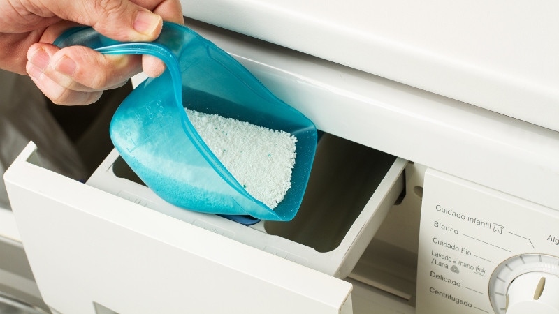 Lượng chất giặt tẩy sẽ ảnh hưởng đến thời gian giặt