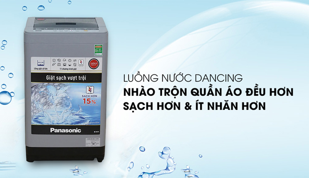Luồng nước Dancing của Máy Giặt Panasonic 9.0 Kg NA-F90VS9DRV