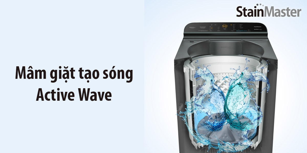Mâm giặt Active Wave tăng cường hiệu quả giặt sạch