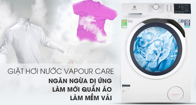 Giặt hơi nước Vapour Care đánh bay vết bẩn quần áo dễ dàng
