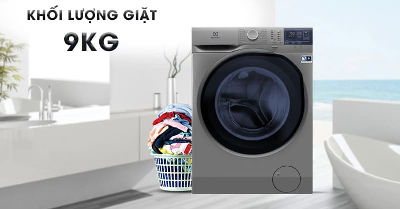 Máy giặt Electrolux khối lượng giặt 9kg đáp ứng nhu cầu giặt giũ cao