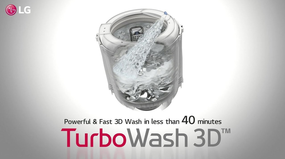 TurboWash3D tiết kiệm thời gian nhưng đảm bảo hiệu suất giặt sạch