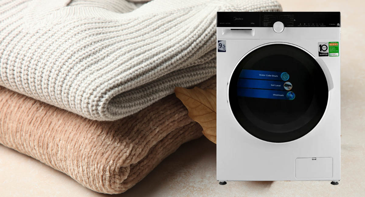 Máy giặt Midea được tích hợp chế độ giặt dành riêng cho đồ len