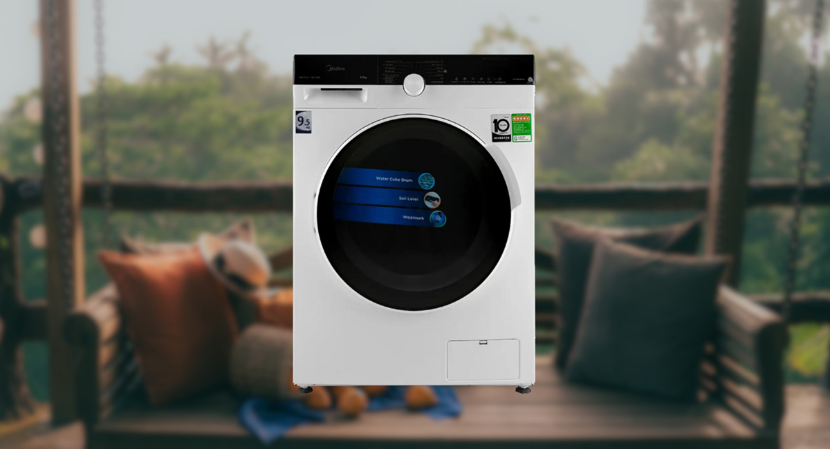 Máy giặt Midea với nhiều tiện ích khác hỗ trợ cho người sử dụng