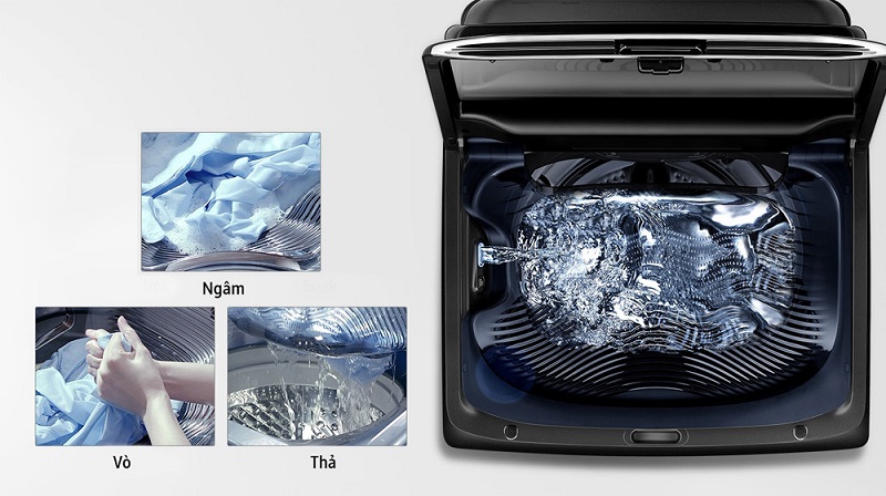 Khay giặt Activ Dualwash tiện lợi để loại bỏ vết bẩn cứng đầu trước khi bỏ vào máy giặt