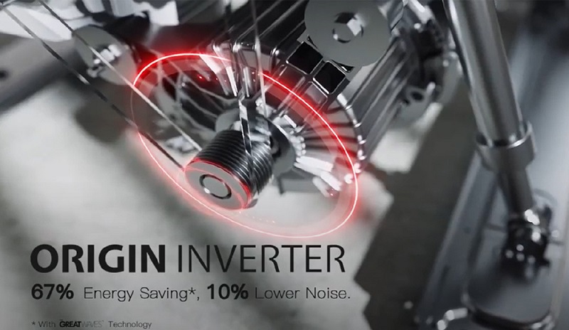Động cơ Original Inverter trên dòng máy giặt Toshiba