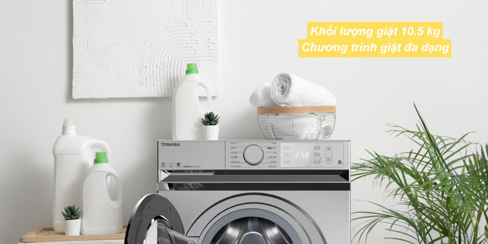 Máy Giặt Toshiba TW-BL115A2V(SS) đáp ứng nhu cầu làm sạch quần áo cao