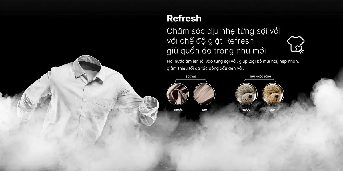 Refresh- Làm mới quần áo bằng hơi nước