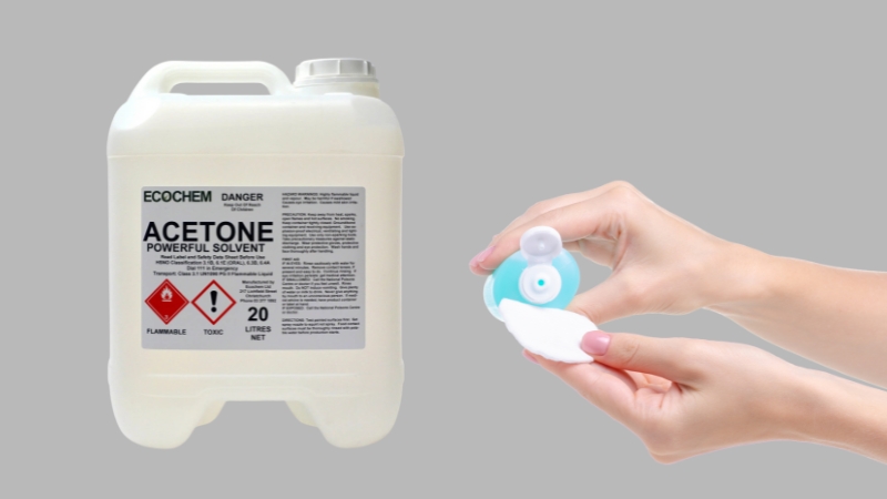 Tẩy vết sơn trên quần áo bằng acetone