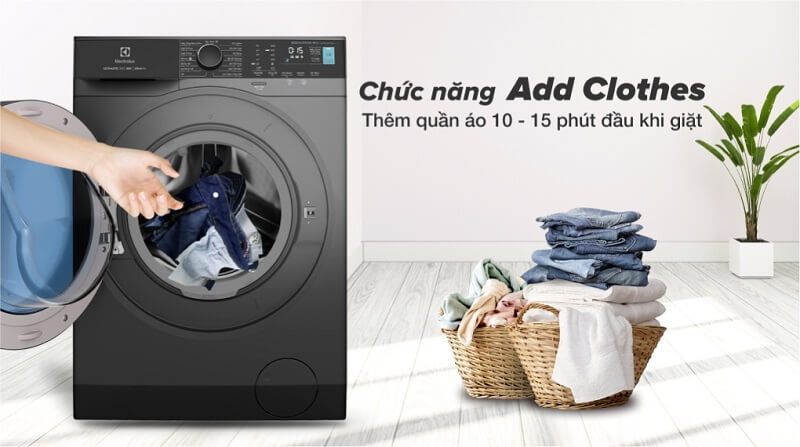 Thêm quần áo khi đang giặt với tính năng Add Clothes