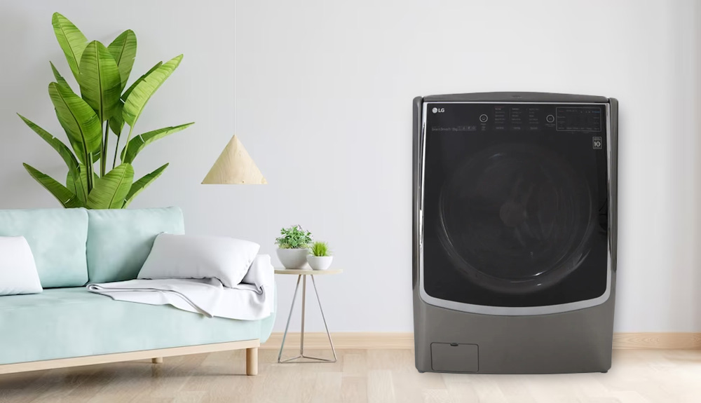 Thiết kế hiện đại của Máy giặt sấy LG Inverter 21Kg F2721HTTV